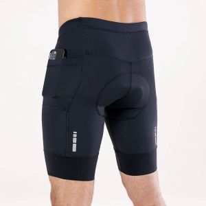 BERMUDA CICLISMO MASCULINA CYCLE7 ENDURANCE PRETA PRETO P