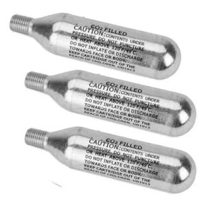 CARTUCHOS CO2, 25G, ROSCA, 3 PCS