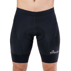 BERMUDA CICLISMO MASCULINA CYCLE7 SQUAD UF PRETA PRETO - TAM: 48