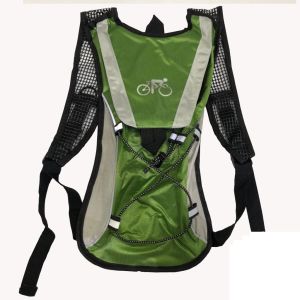 MOCHILA DE HIDRATACAO 2 LITROS C/REFIL CINZA/VERDE IMP H1008