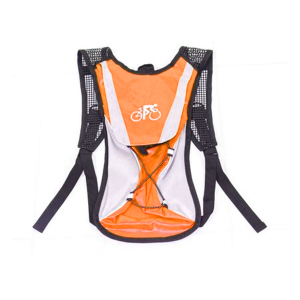 MOCHILA DE HIDRATACAO 2 LITROS C/REFIL CINZA/LARANJA IMP H1008