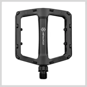 PEDAL KROMO ALUMINIO 9/16 COM ESFERAS PRETO 3
