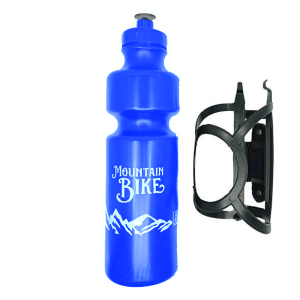 GARRAFA 750ML PLAST. AZUL C/SUP.